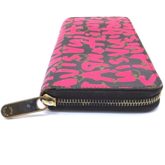 Louis Vuitton #43509 Monogram Pink Graffiti Zippy Large Long Zip Around Organize - Picture 8 of 11